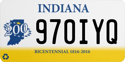 IN license plate 970IYQ