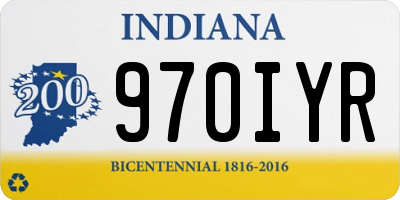 IN license plate 970IYR