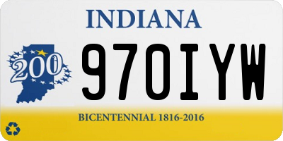 IN license plate 970IYW