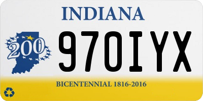 IN license plate 970IYX
