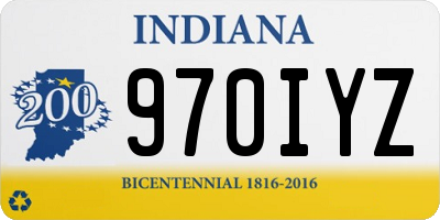 IN license plate 970IYZ