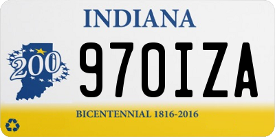 IN license plate 970IZA