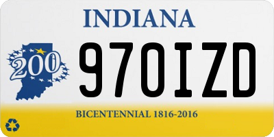 IN license plate 970IZD