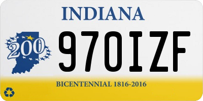 IN license plate 970IZF