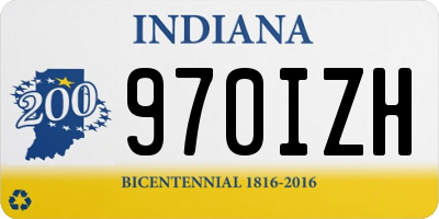 IN license plate 970IZH
