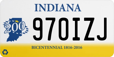 IN license plate 970IZJ