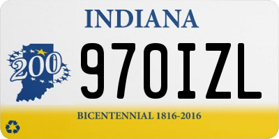 IN license plate 970IZL