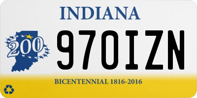 IN license plate 970IZN
