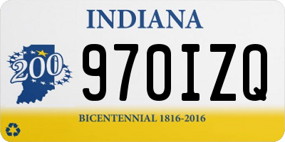 IN license plate 970IZQ