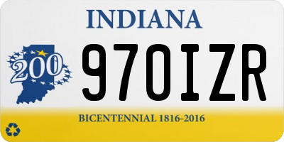 IN license plate 970IZR