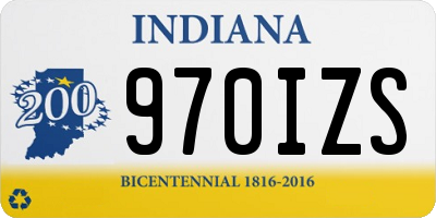 IN license plate 970IZS