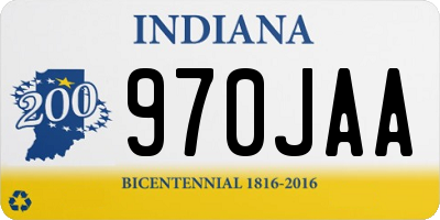 IN license plate 970JAA