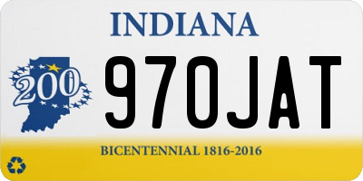 IN license plate 970JAT