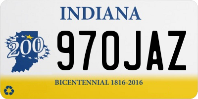 IN license plate 970JAZ