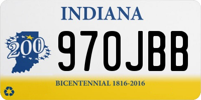 IN license plate 970JBB