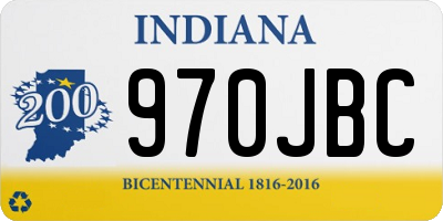 IN license plate 970JBC
