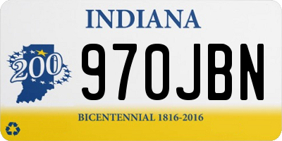 IN license plate 970JBN