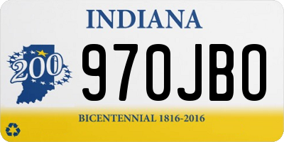 IN license plate 970JBO