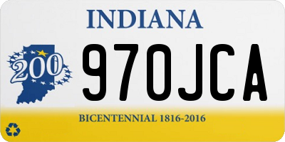 IN license plate 970JCA