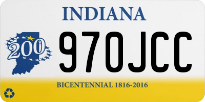 IN license plate 970JCC