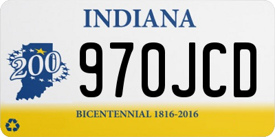 IN license plate 970JCD