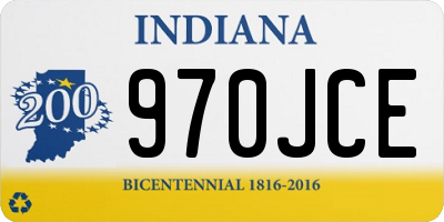IN license plate 970JCE