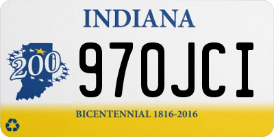 IN license plate 970JCI