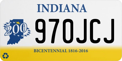 IN license plate 970JCJ