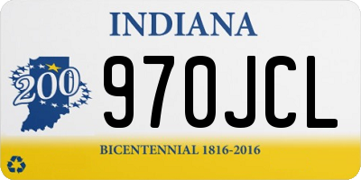 IN license plate 970JCL