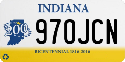 IN license plate 970JCN