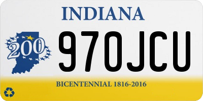 IN license plate 970JCU