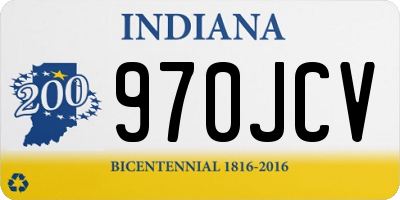 IN license plate 970JCV