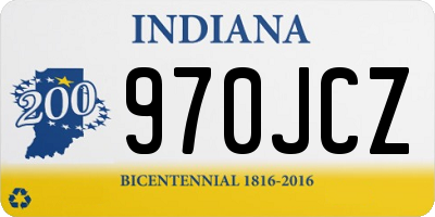 IN license plate 970JCZ