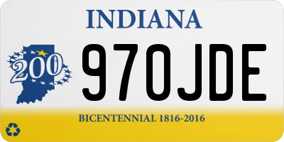 IN license plate 970JDE