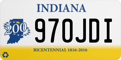 IN license plate 970JDI