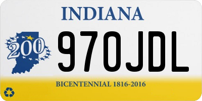 IN license plate 970JDL
