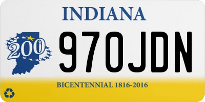 IN license plate 970JDN