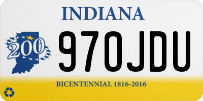 IN license plate 970JDU