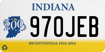 IN license plate 970JEB