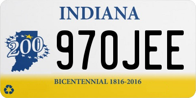IN license plate 970JEE