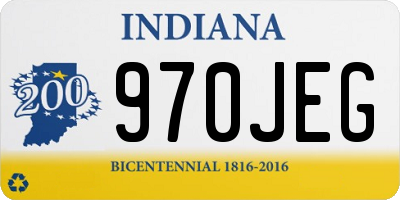 IN license plate 970JEG