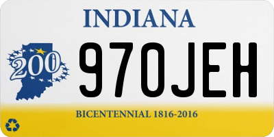 IN license plate 970JEH