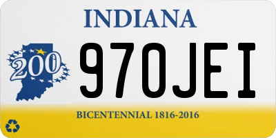 IN license plate 970JEI