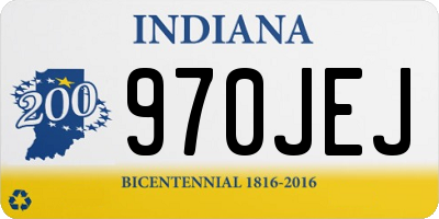 IN license plate 970JEJ