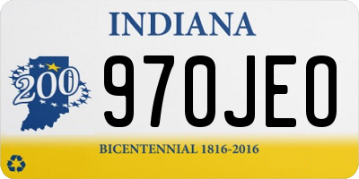 IN license plate 970JEO