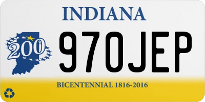 IN license plate 970JEP