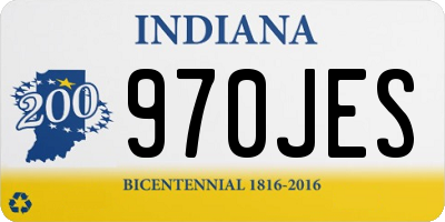 IN license plate 970JES