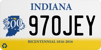 IN license plate 970JEY