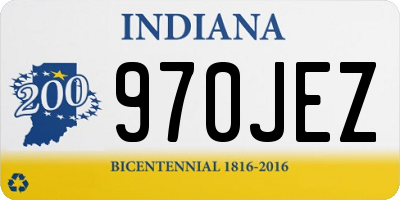IN license plate 970JEZ