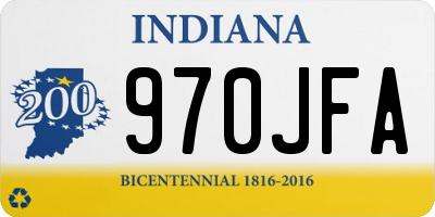 IN license plate 970JFA